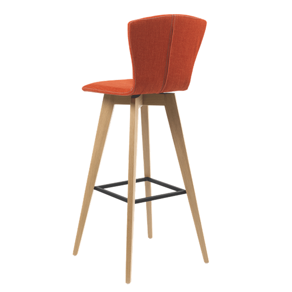 Chaise de bar avec pieds bois