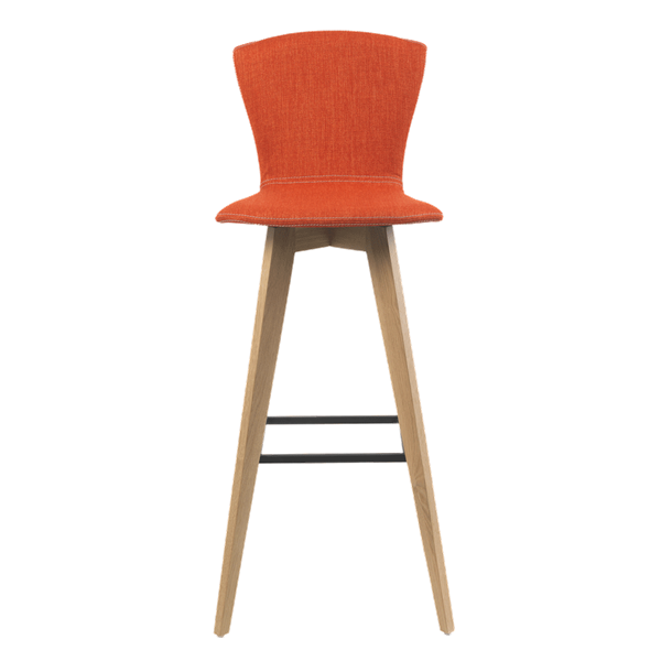 Chaise de bar avec pieds bois