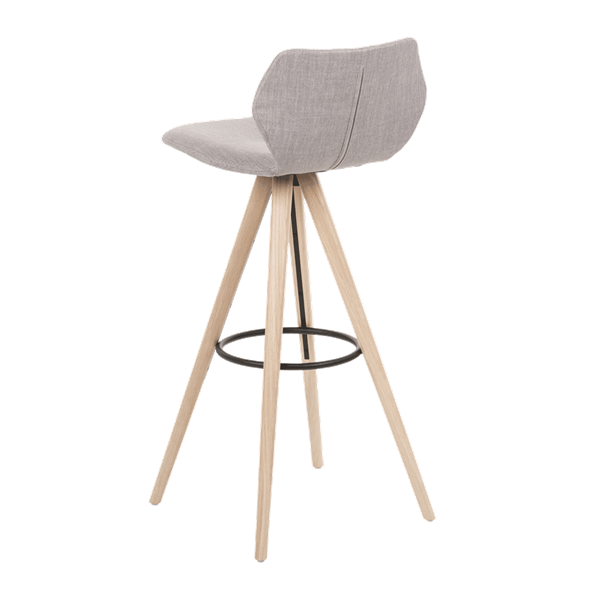 Chaise de bar avec pieds bois