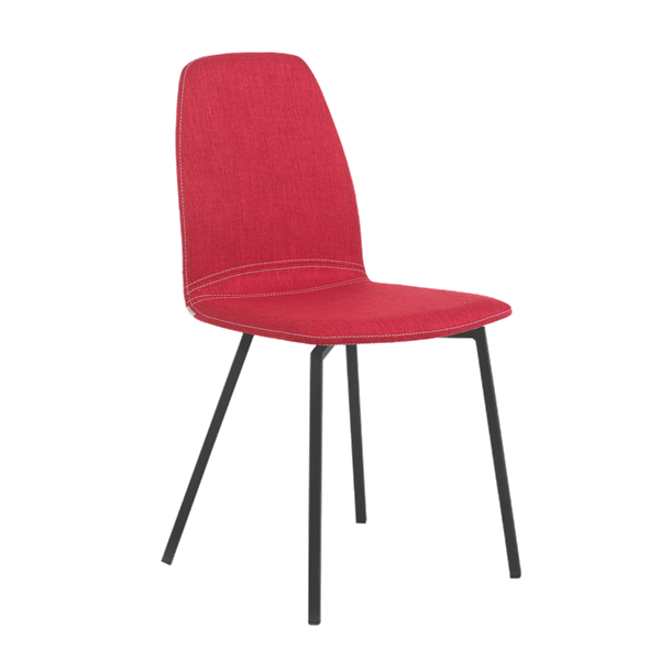 Chaise avec pieds métalliques
