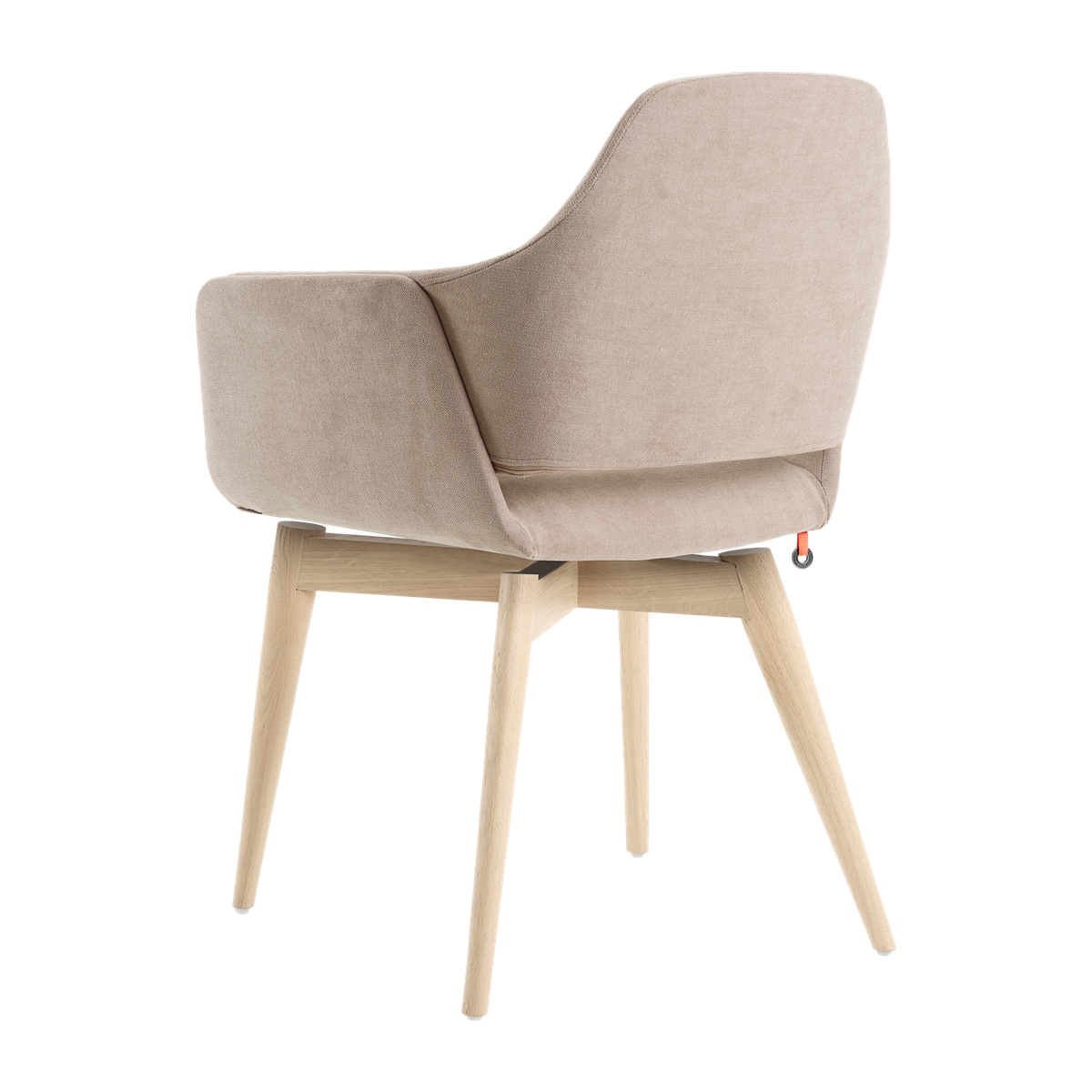 Chaise avec accoudoirs et pieds bois
