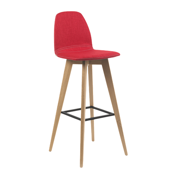 Chaise de bar avec pieds bois
