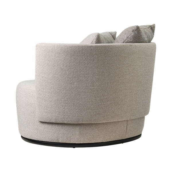 Fauteuil avec dossier bas et base fermée