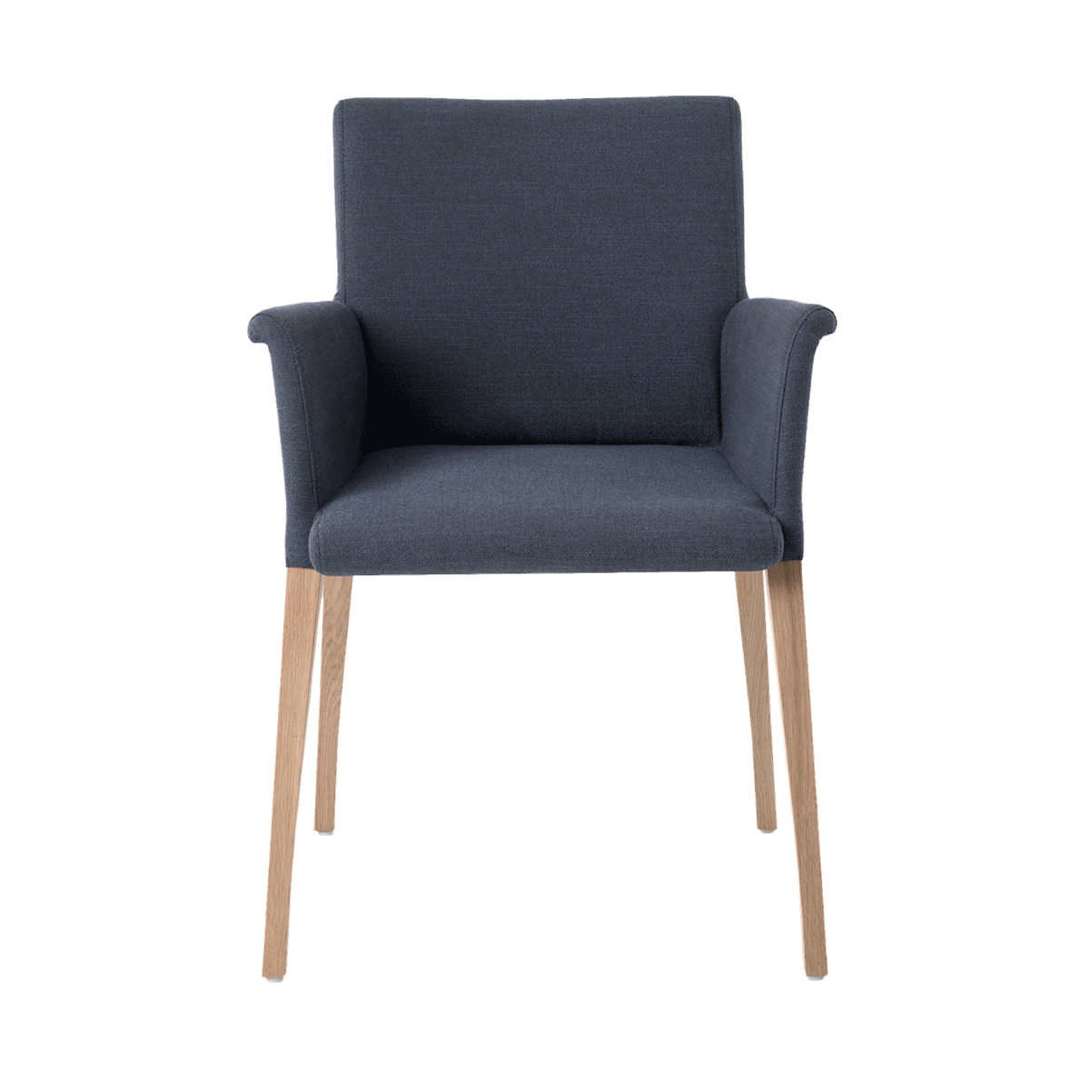 Chaise avec accoudoirs et pieds bois