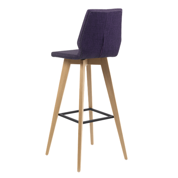 Chaise de bar avec pieds bois