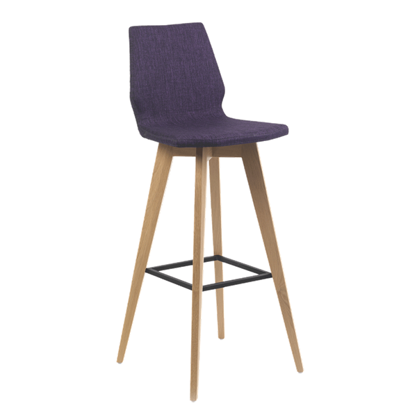 Chaise de bar avec pieds bois