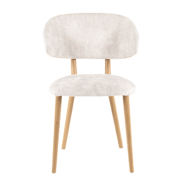 Chaise avec accoudoirs et pieds bois