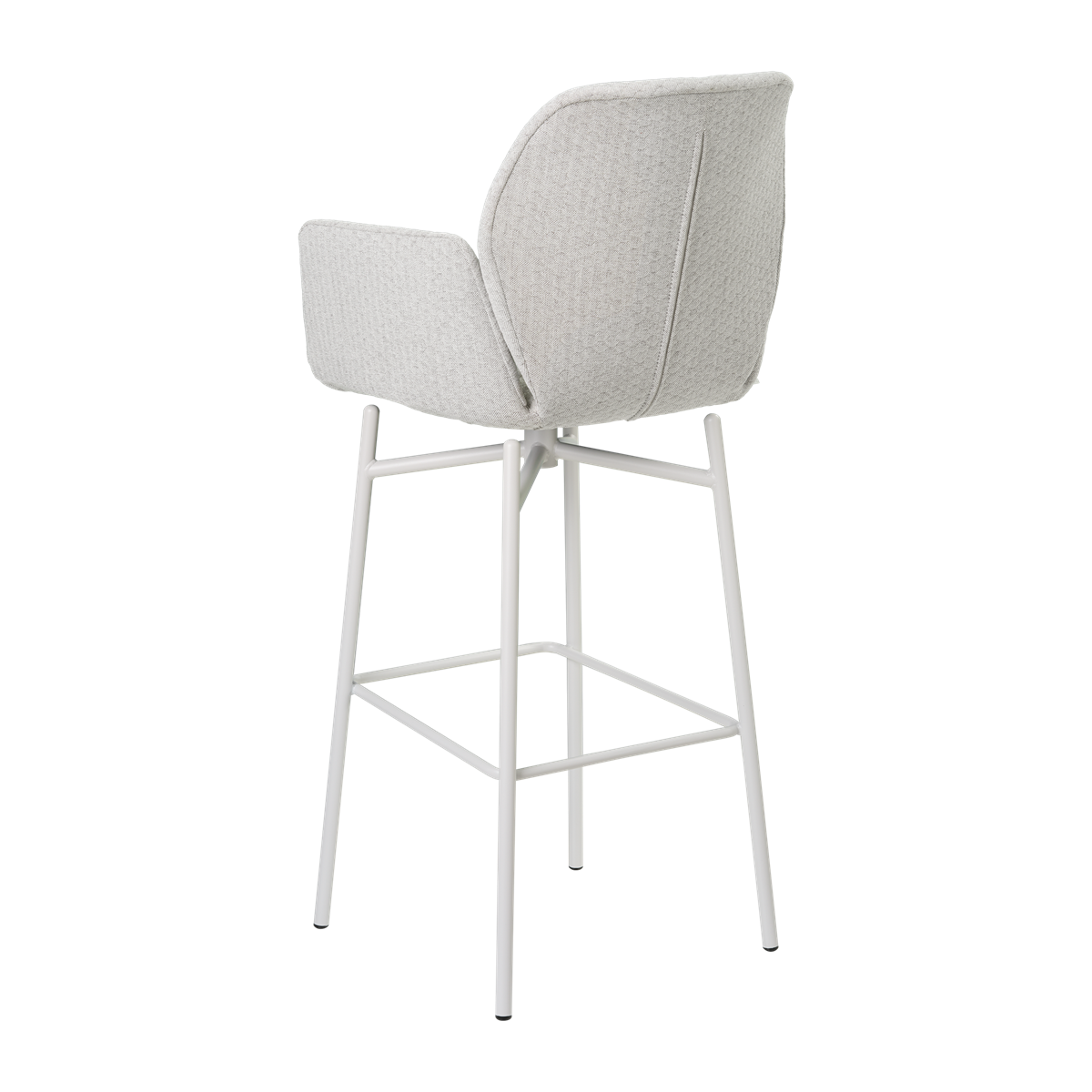Chaise de bar avec accoudoirs et pieds bois