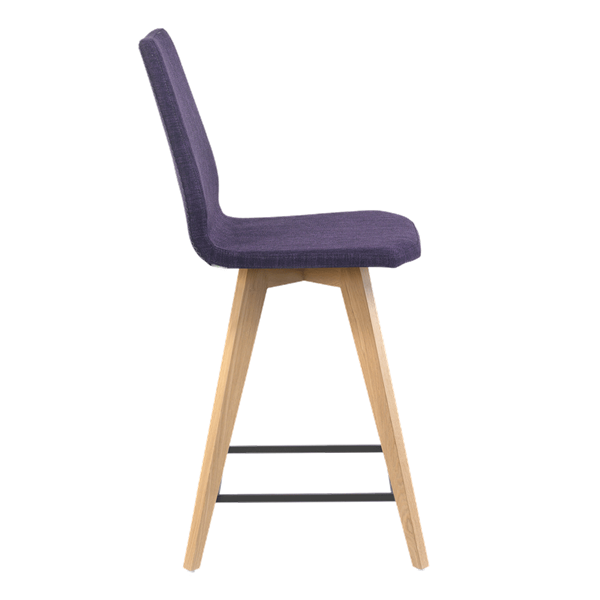 Chaise hauteur plan de travail avec pieds bois