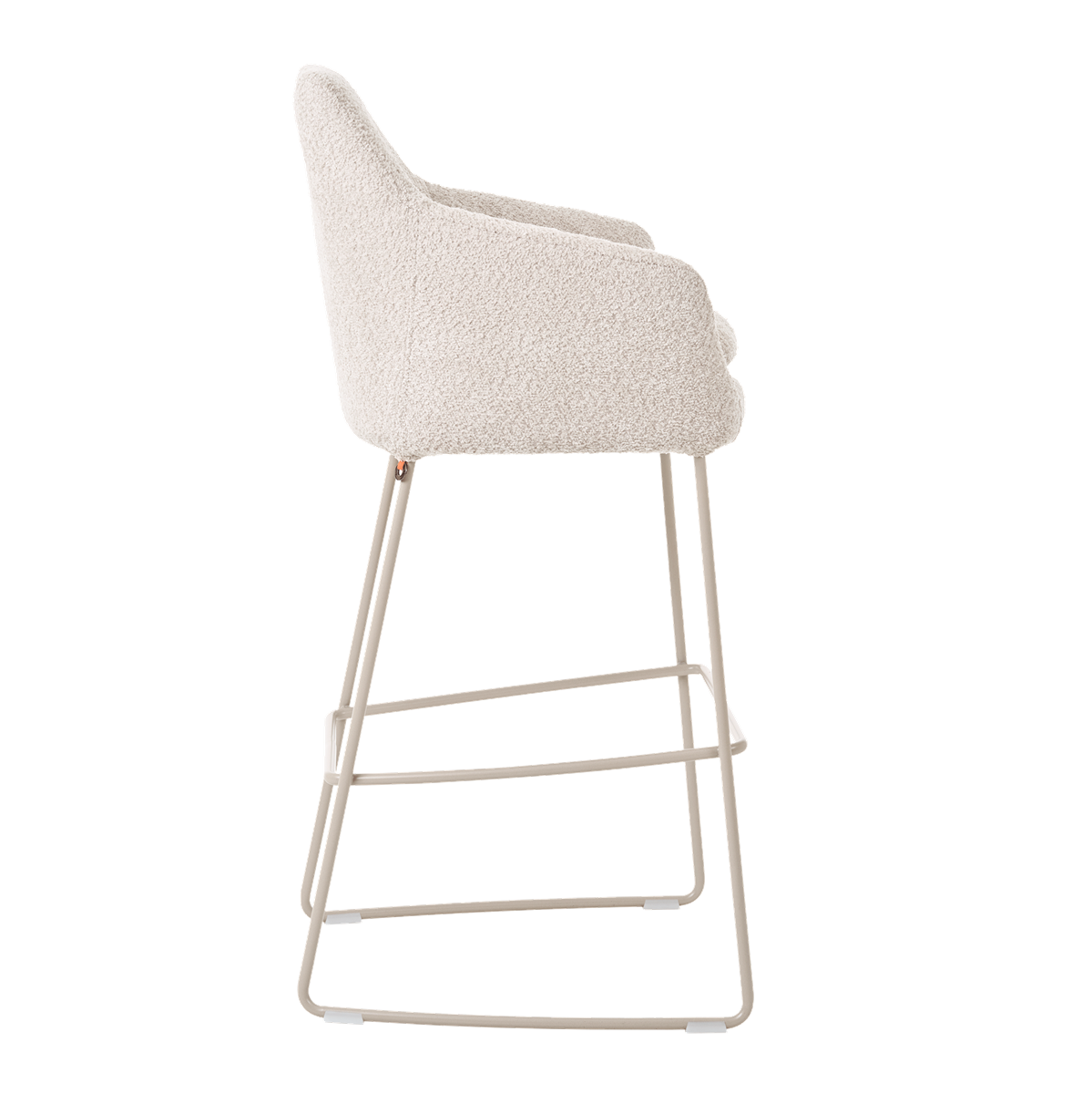 Chaise de bar avec accoudoirs et pieds bois