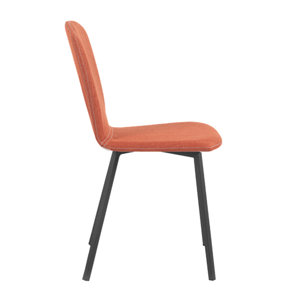 Chaise avec pieds métalliques