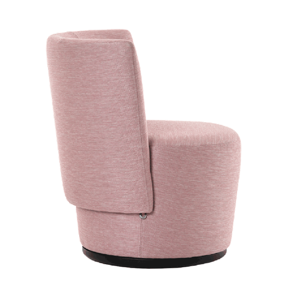 Fauteuil avec dossier bas et base fermée