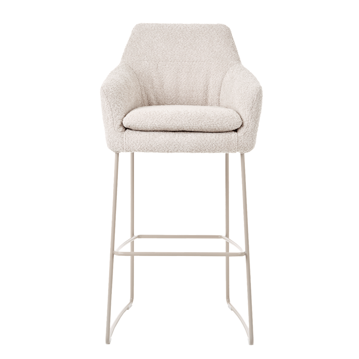 Chaise de bar avec accoudoirs et pieds bois