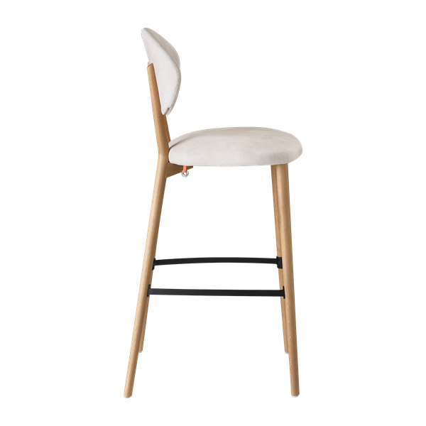 Chaise de bar avec pieds bois
