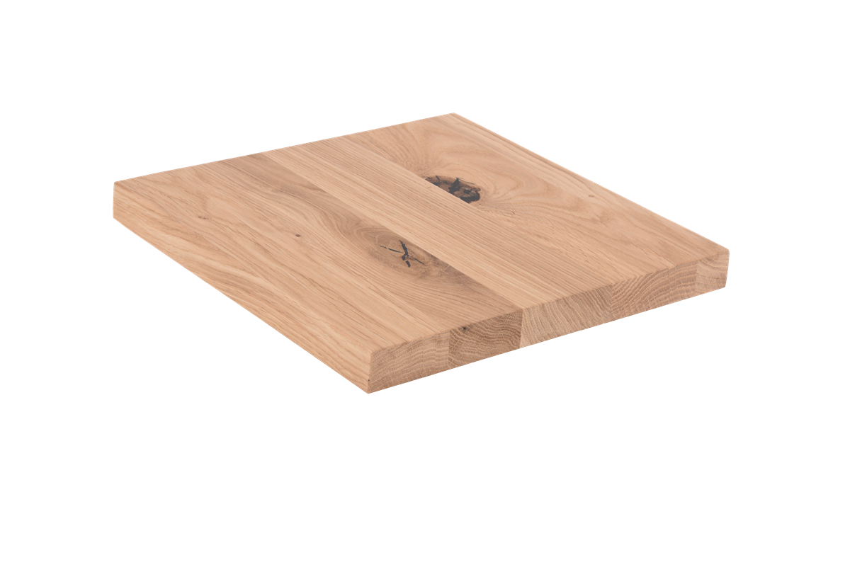 Plateau en chêne rustique droit