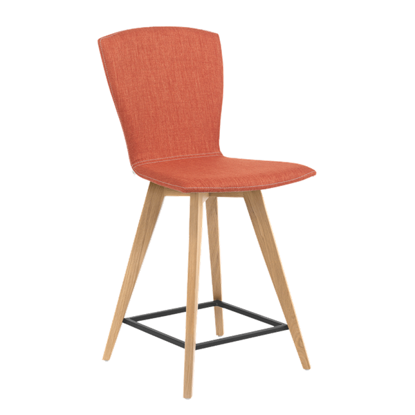 Chaise hauteur plan de travail avec pieds bois