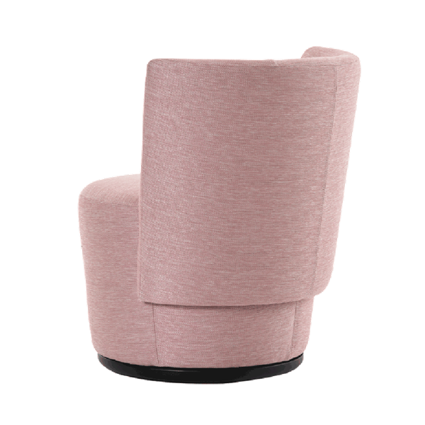 Fauteuil avec dossier bas et base fermée