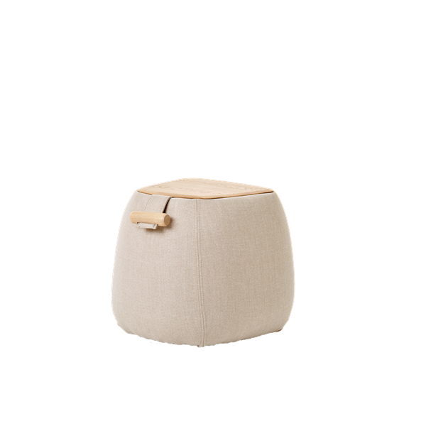 Pouf avec poignée