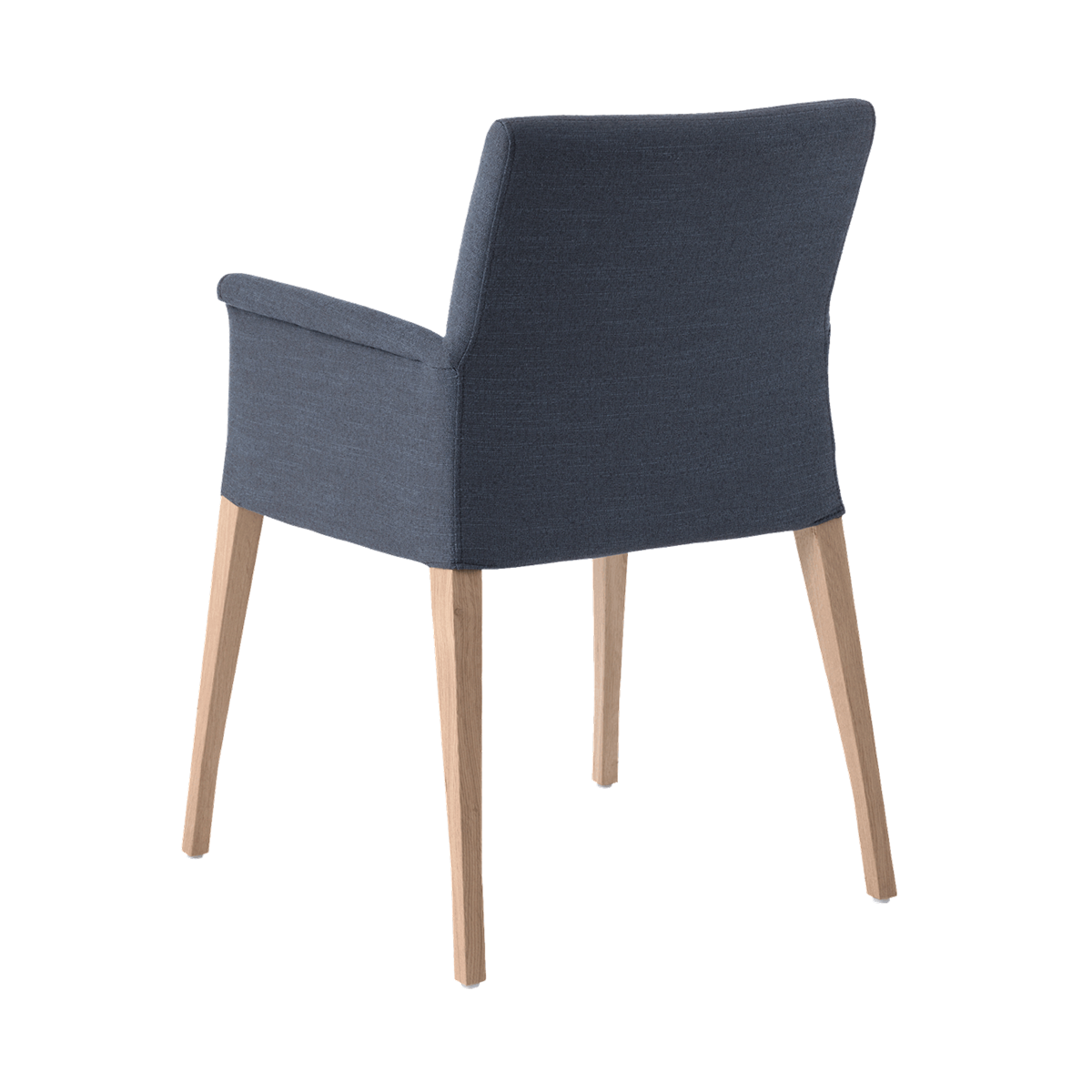 Chaise avec accoudoirs et pieds bois
