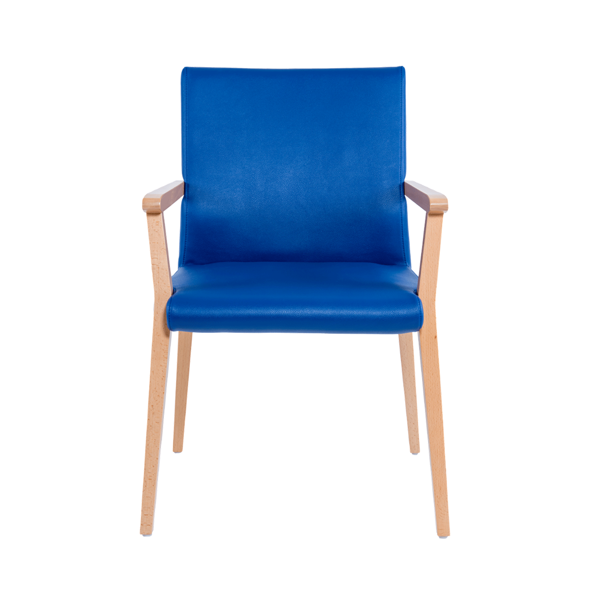 Chaise avec accoudoirs et pieds bois