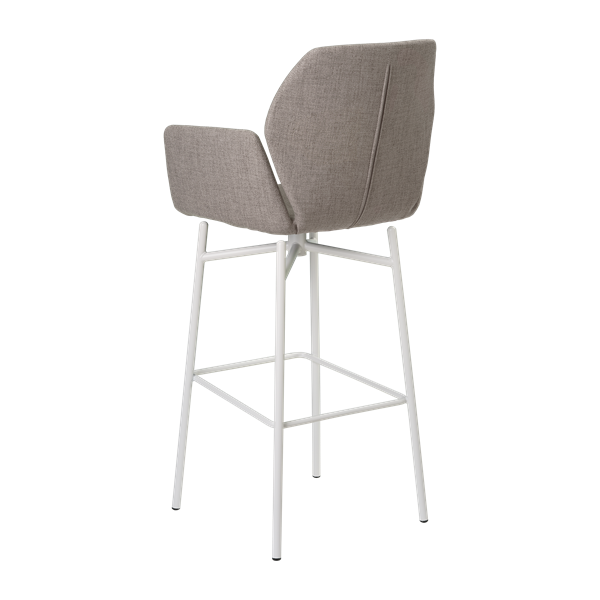 Chaise de bar avec accoudoirs et pieds bois