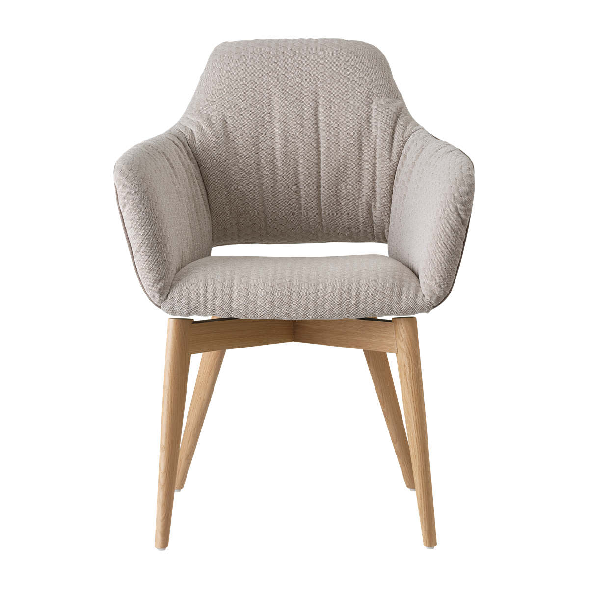 Chaise avec accoudoirs et pieds bois
