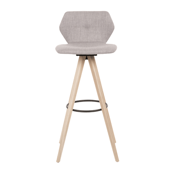 Chaise de bar avec pieds bois