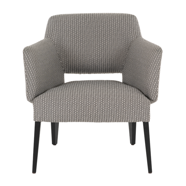 Fauteuil avec pieds bois