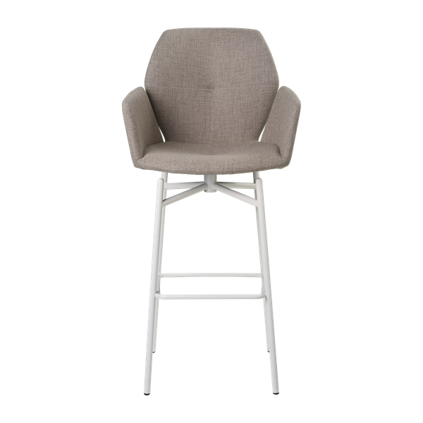 Chaise de bar avec accoudoirs et pieds bois