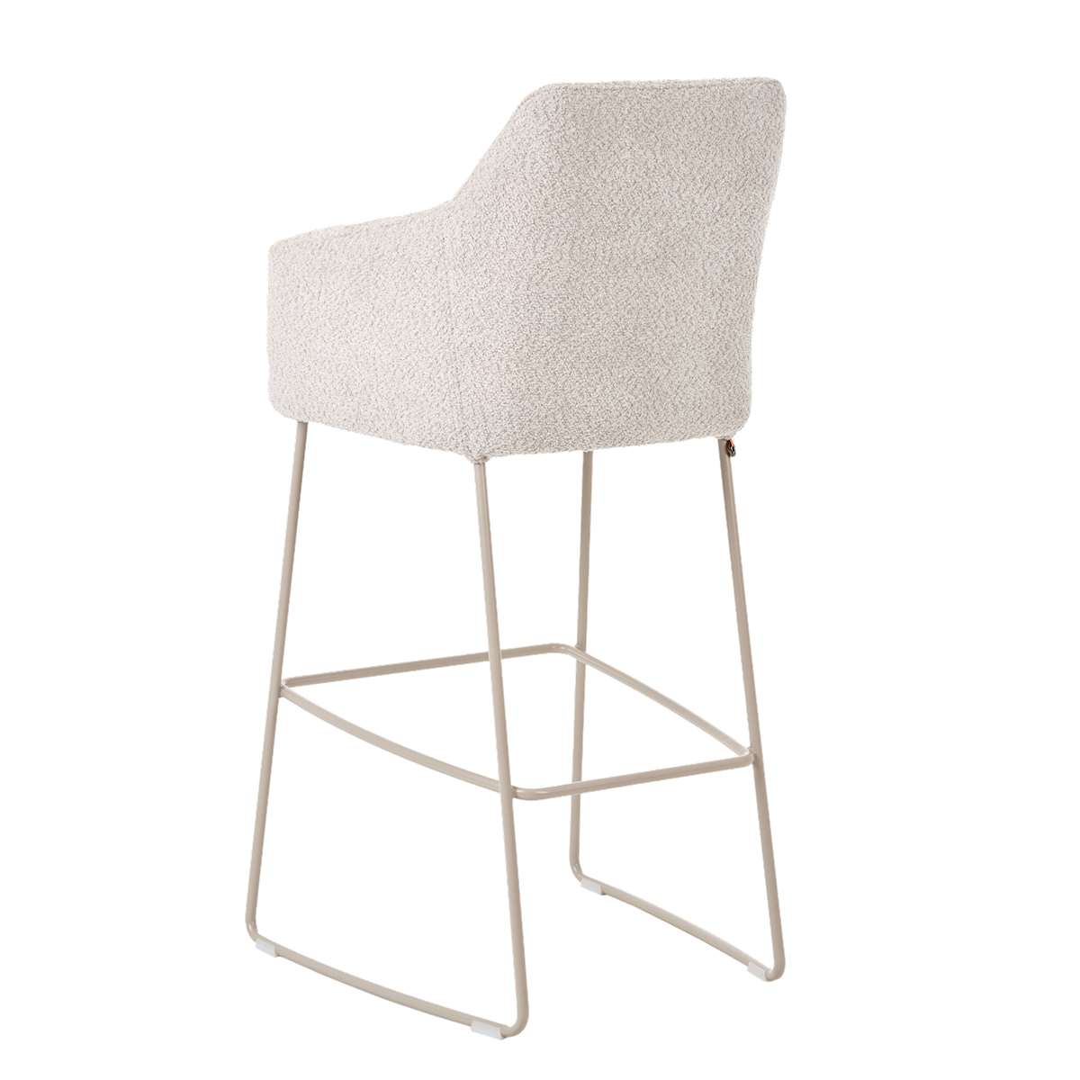 Chaise de bar avec accoudoirs et pieds bois