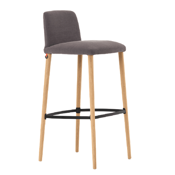 Chaise de bar avec pieds bois