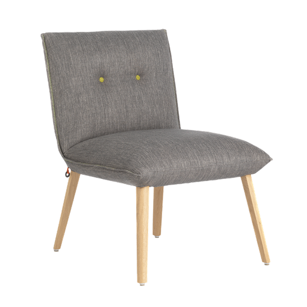 Chaise loungeavec pieds bois
