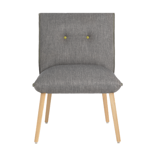Chaise loungeavec pieds bois