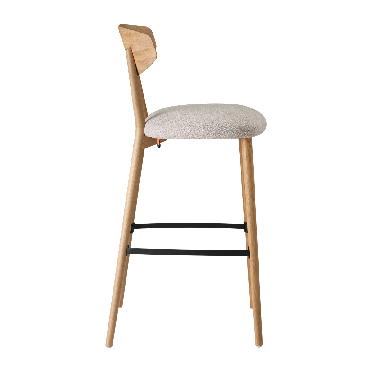 Chaise de bar avec pieds bois