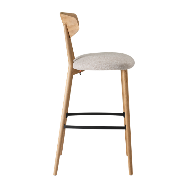Chaise de bar avec pieds bois