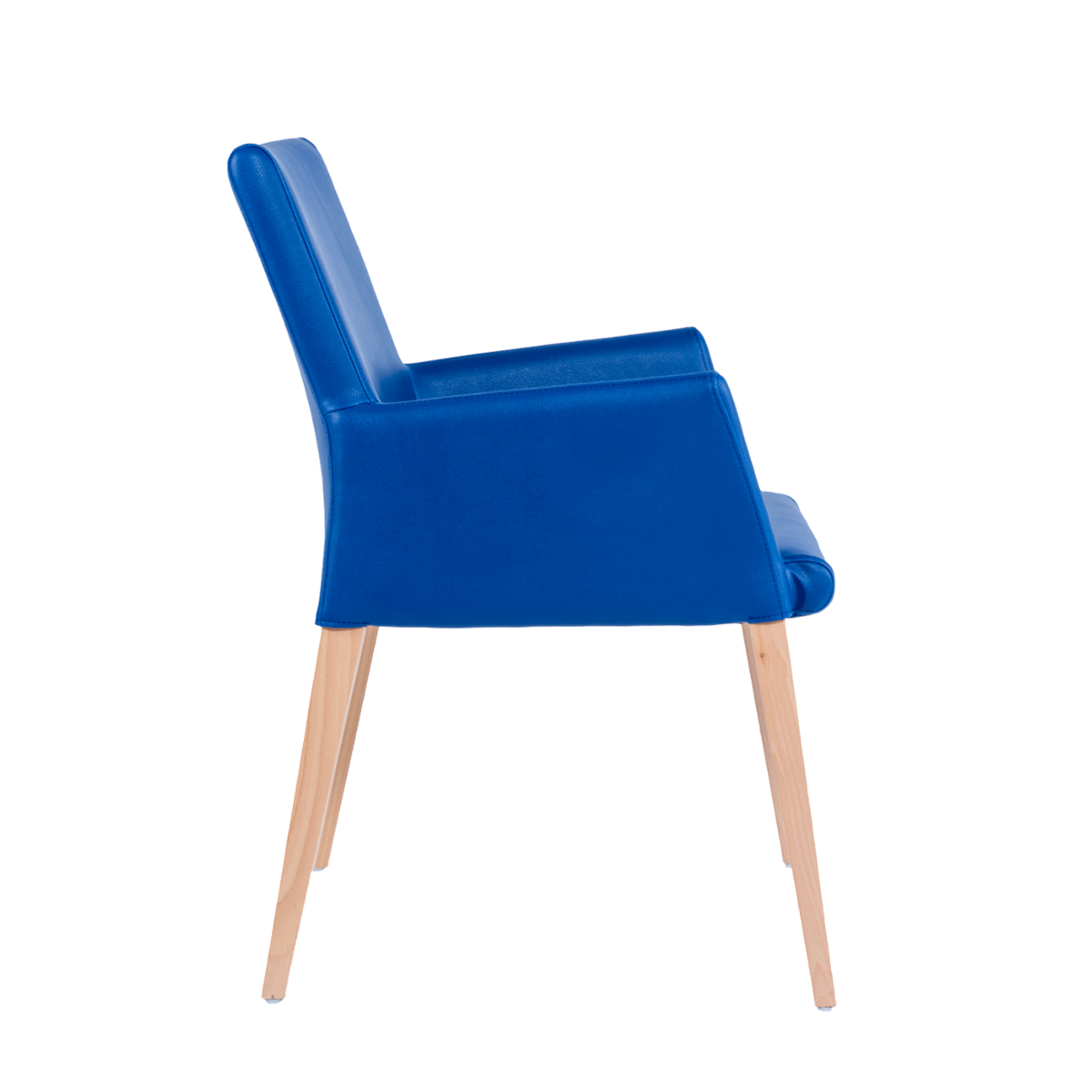Chaise avec accoudoirs et pieds bois