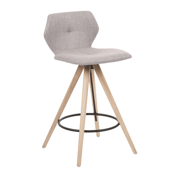 Chaise hauteur plan de travail avec pieds bois