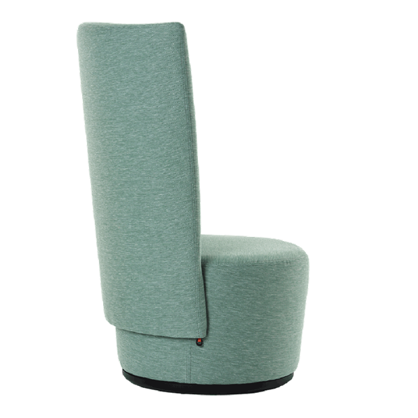 Fauteuil avec dossier haut et base fermée