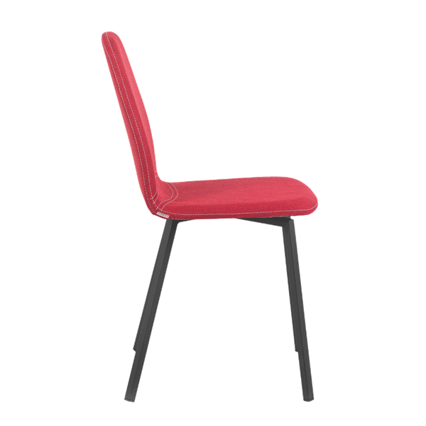 Chaise avec pieds métalliques