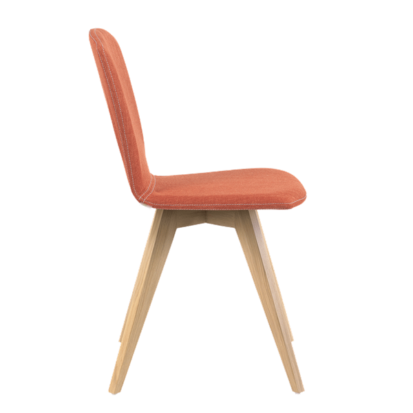 Chaise avec pieds bois