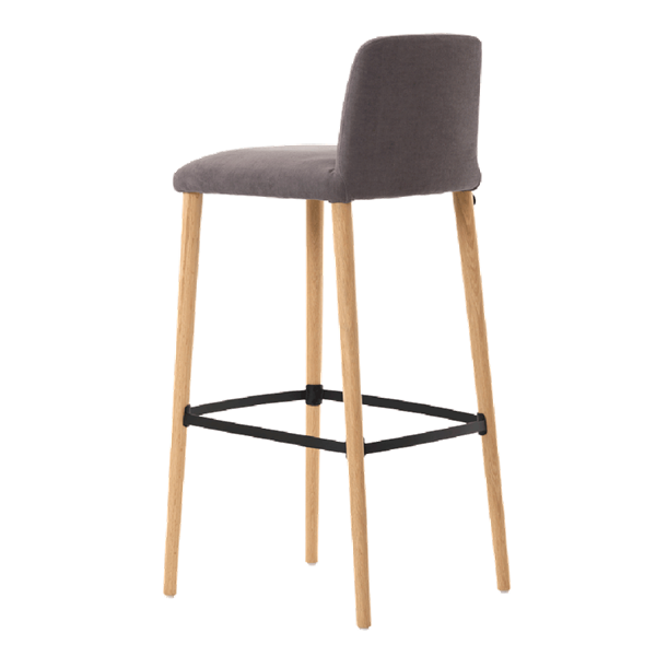 Chaise de bar avec pieds bois