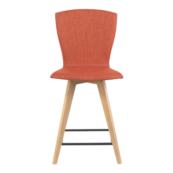 Chaise hauteur plan de travail avec pieds bois
