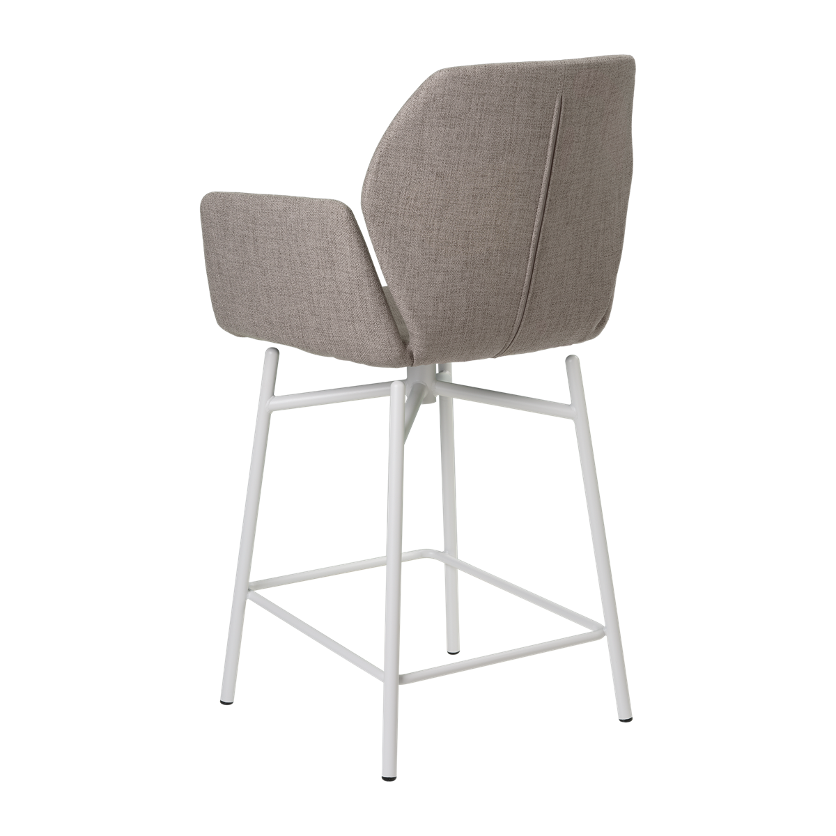 Chaise hauteur plan de travail avec accoudoirs et pieds bois