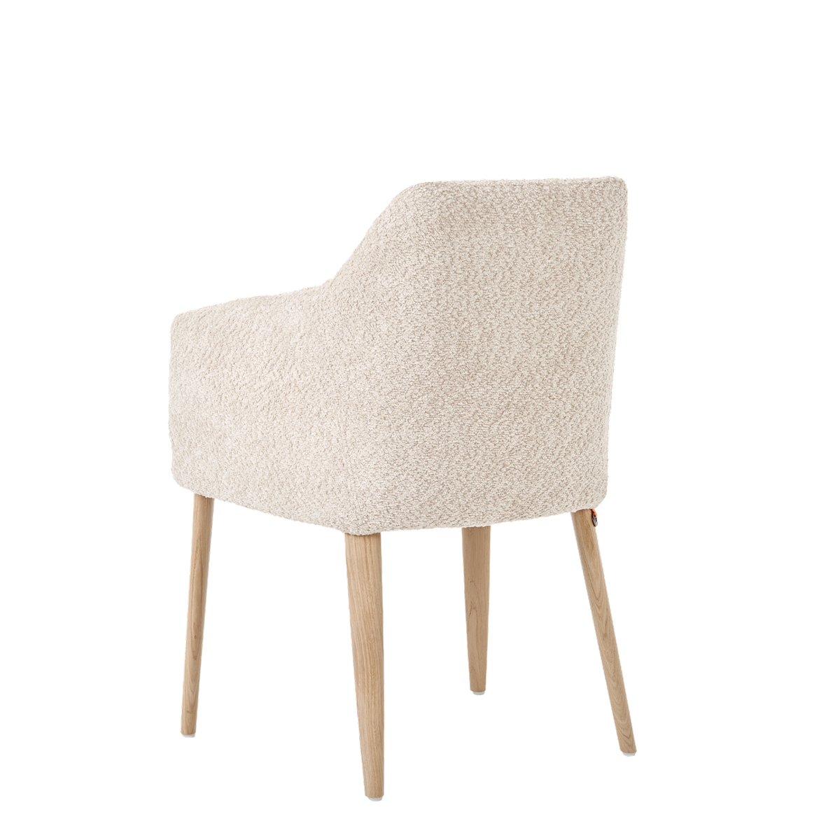 Chaise avec accoudoirs et pieds bois