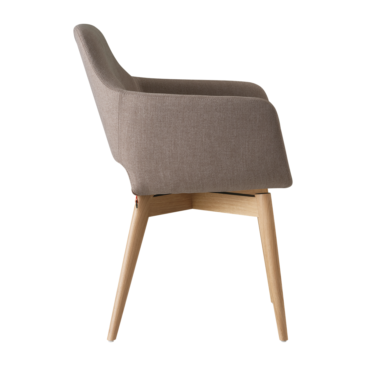 Chaise avec accoudoirs et pieds bois