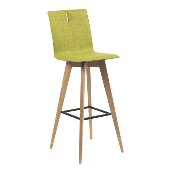 Chaise de bar avec pieds bois