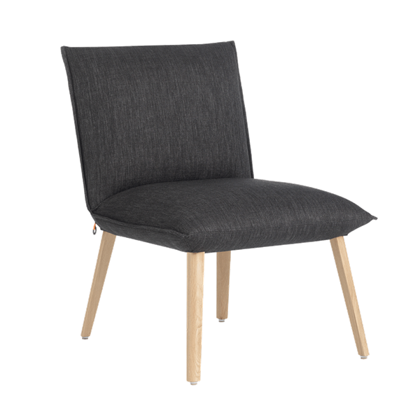 Chaise loungeavec pieds bois
