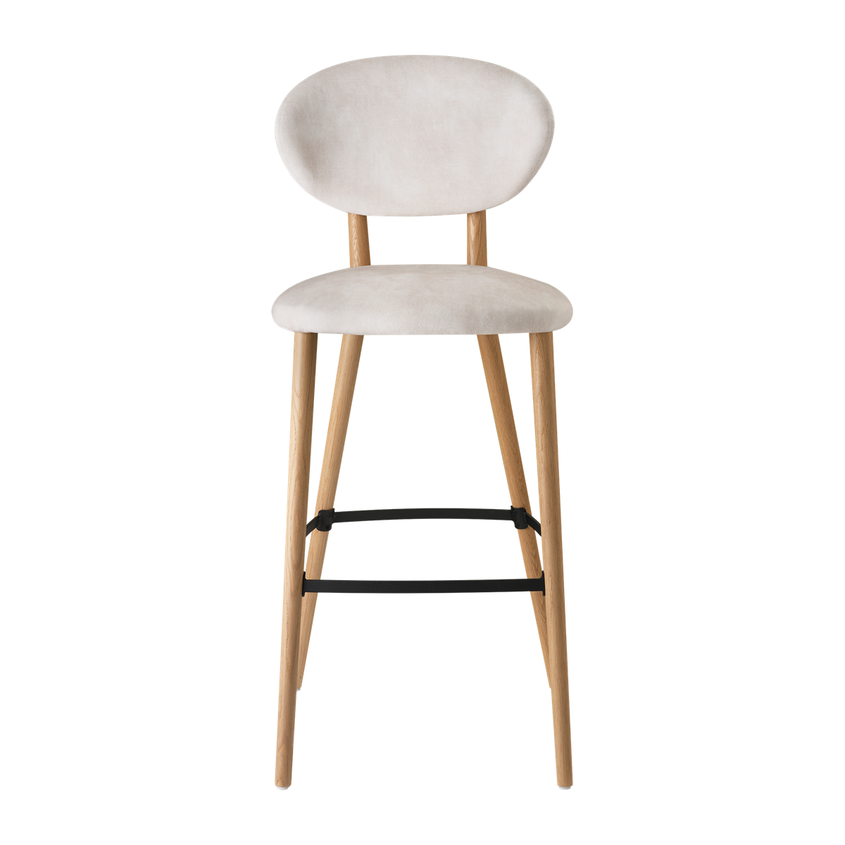 Chaise de bar avec pieds bois