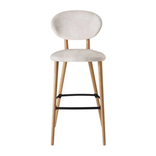 Chaise de bar avec pieds bois