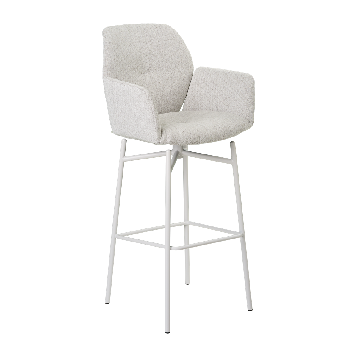 Chaise de bar avec accoudoirs et pieds bois